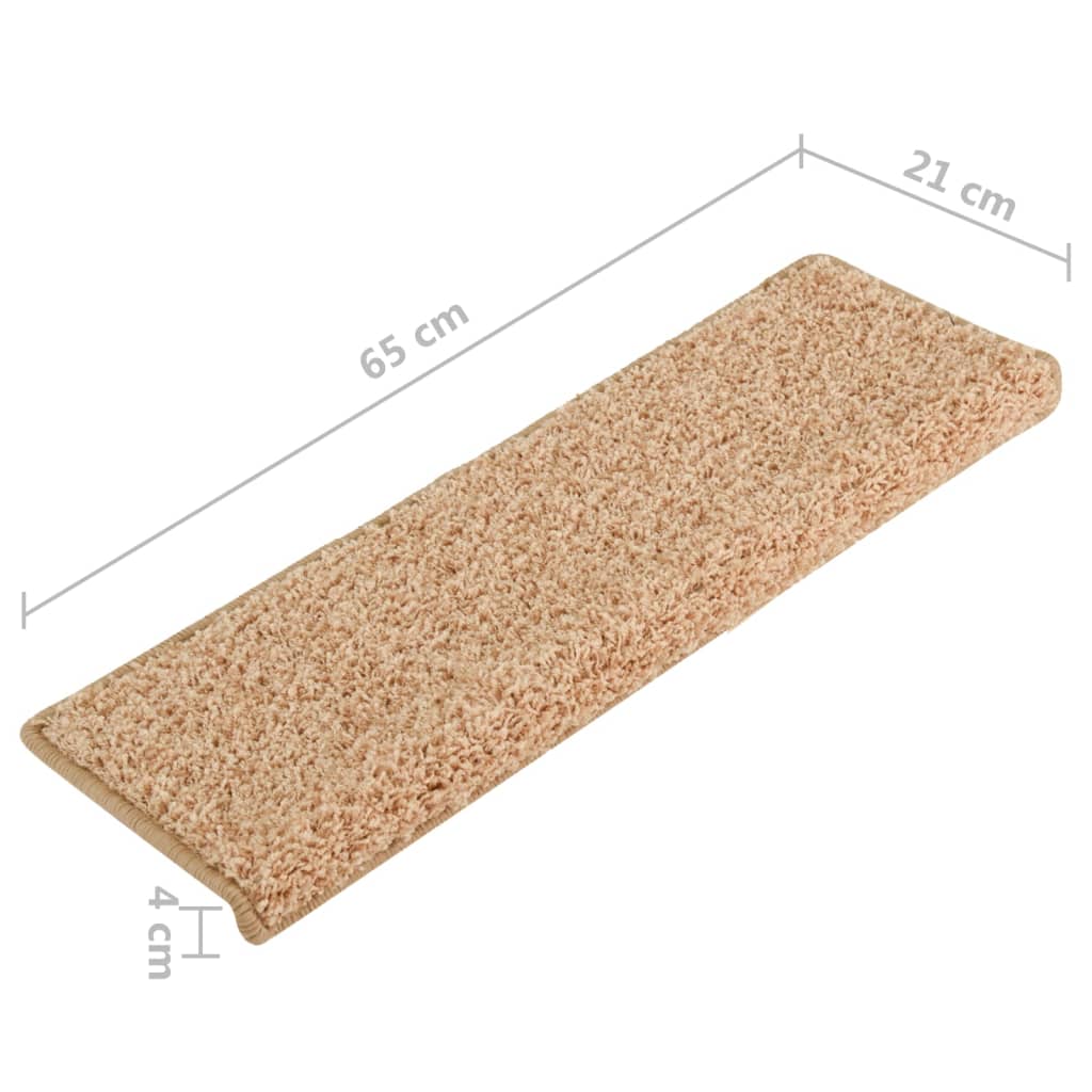 Trapmatten 15 St 65X25 Cm Goudkleurig