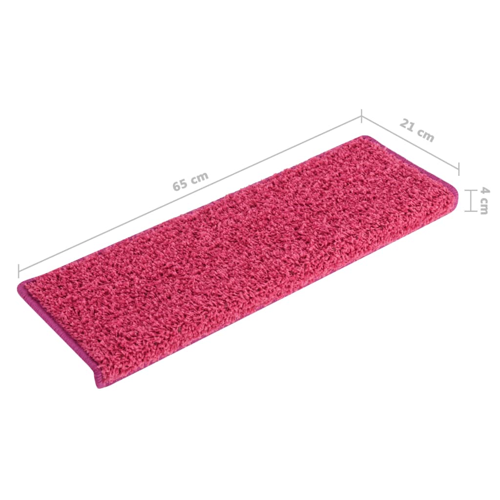 Trapmatten 15 St 65X25 Cm Roze