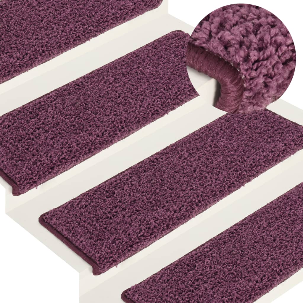 Trapmatten 15 St 65X25 Cm Donkerpaars