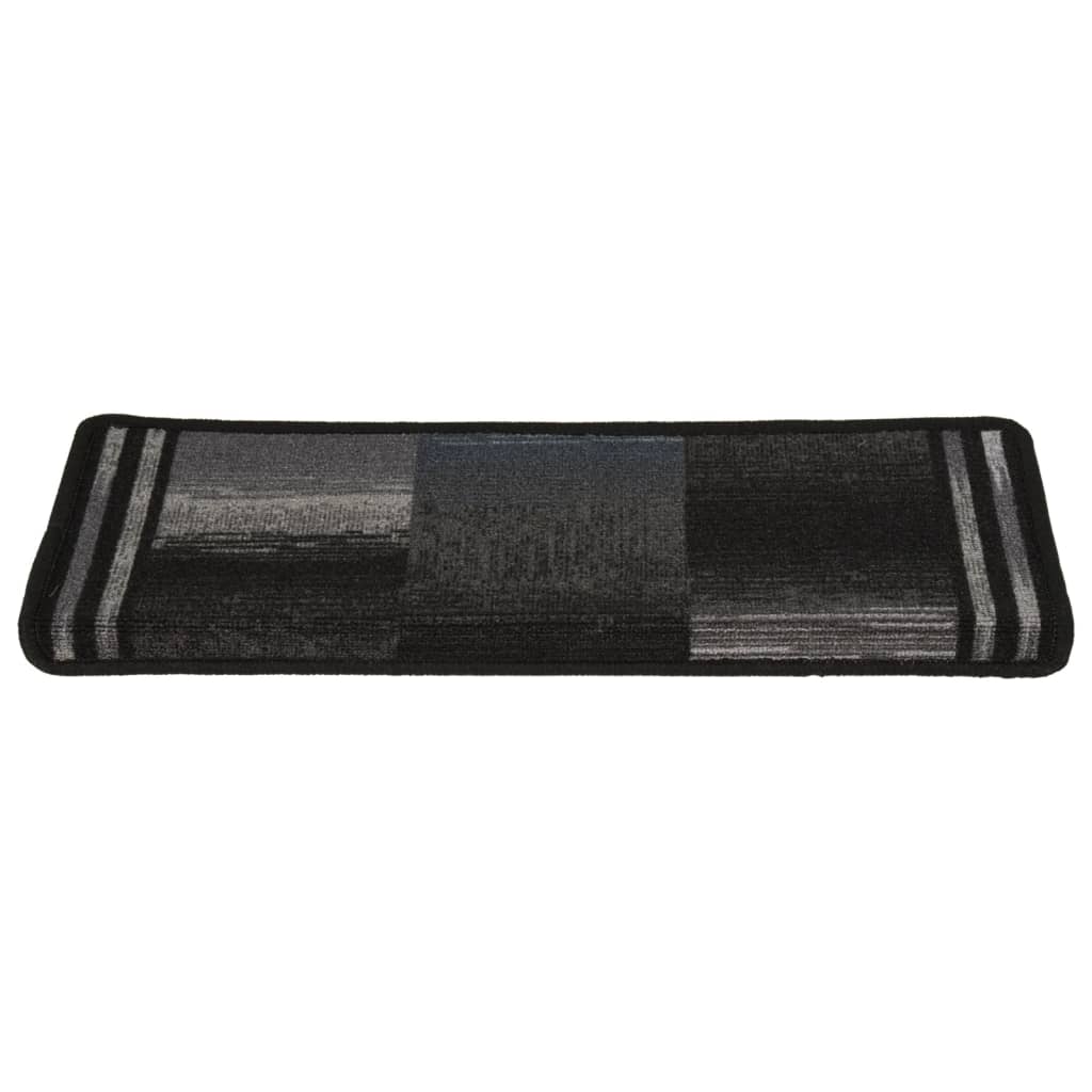 Trapmatten Zelfklevend 15 St 65X25 Cm Zwart En Grijs