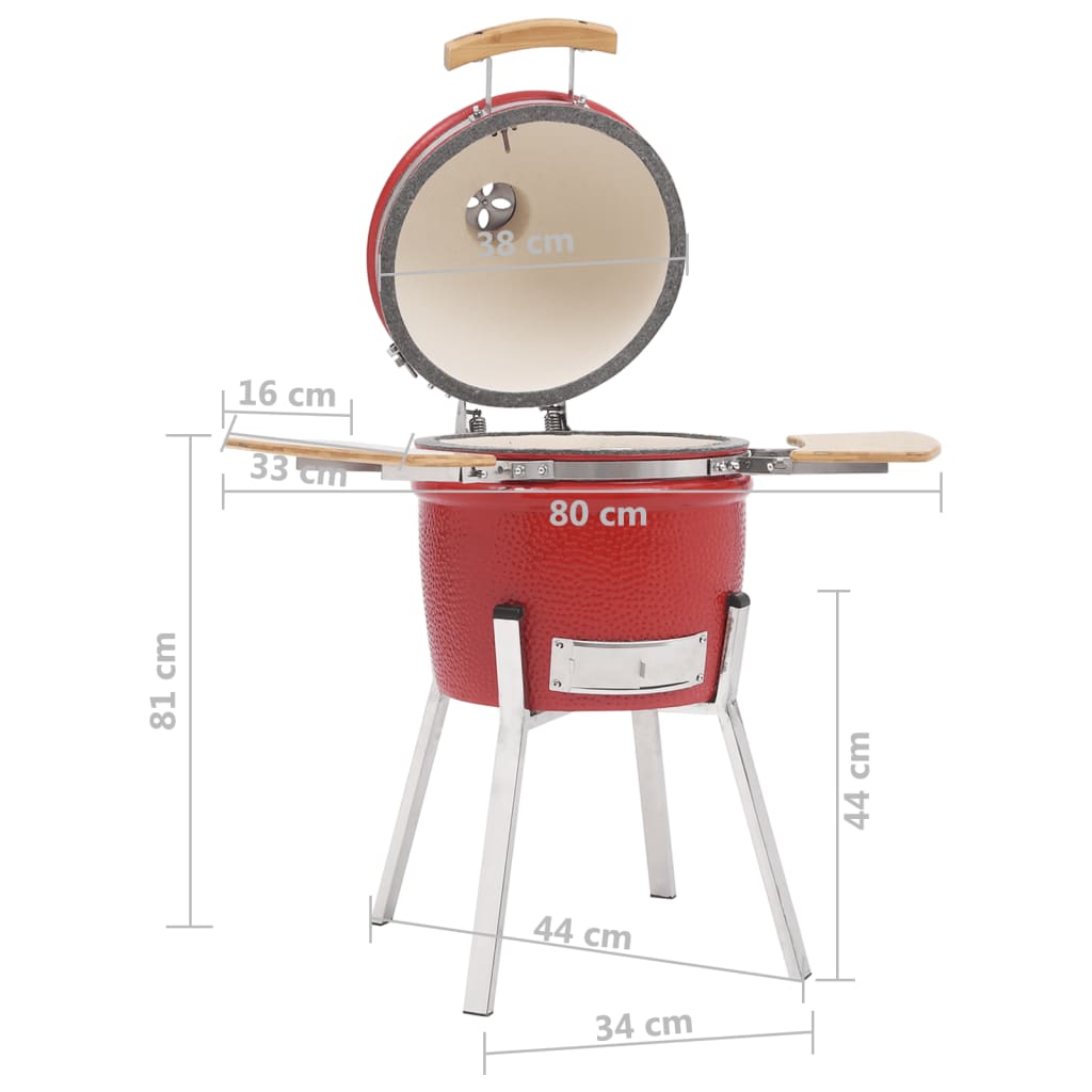 Kamado Barbecue 81 Cm Keramiek