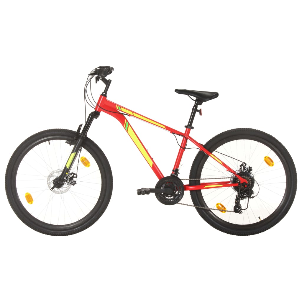 Mountainbike 21 Versnellingen 27,5 Inch Wielen 38 Cm Frame Rood