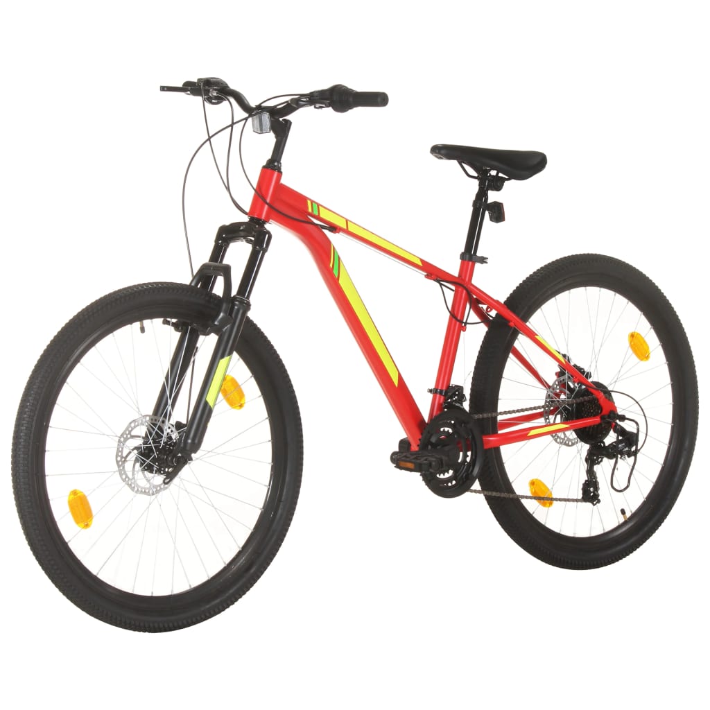 Mountainbike 21 Versnellingen 27,5 Inch Wielen 38 Cm Frame Rood