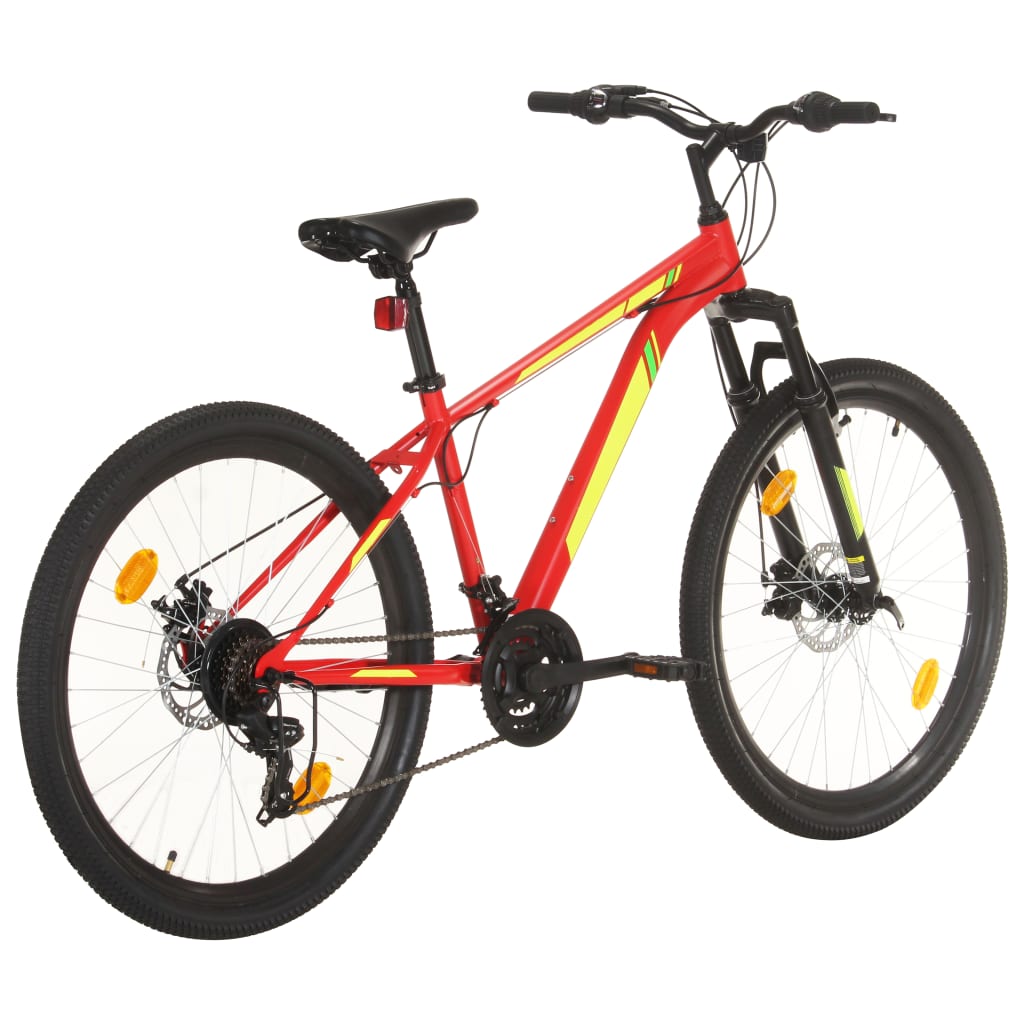 Mountainbike 21 Versnellingen 27,5 Inch Wielen 38 Cm Frame Rood