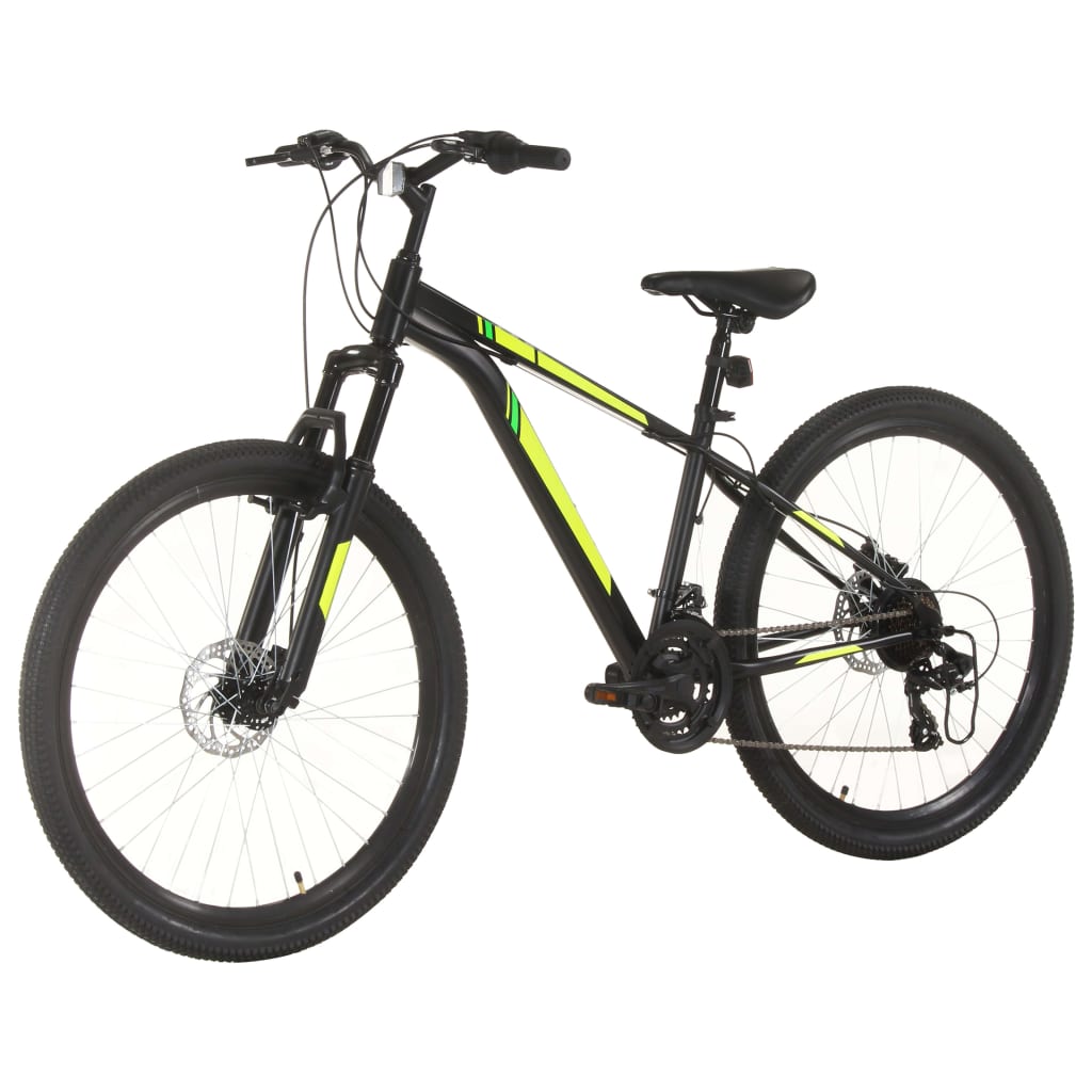 Mountainbike 21 Versnellingen 27,5 Inch Wiel 38 Cm Frame Zwart