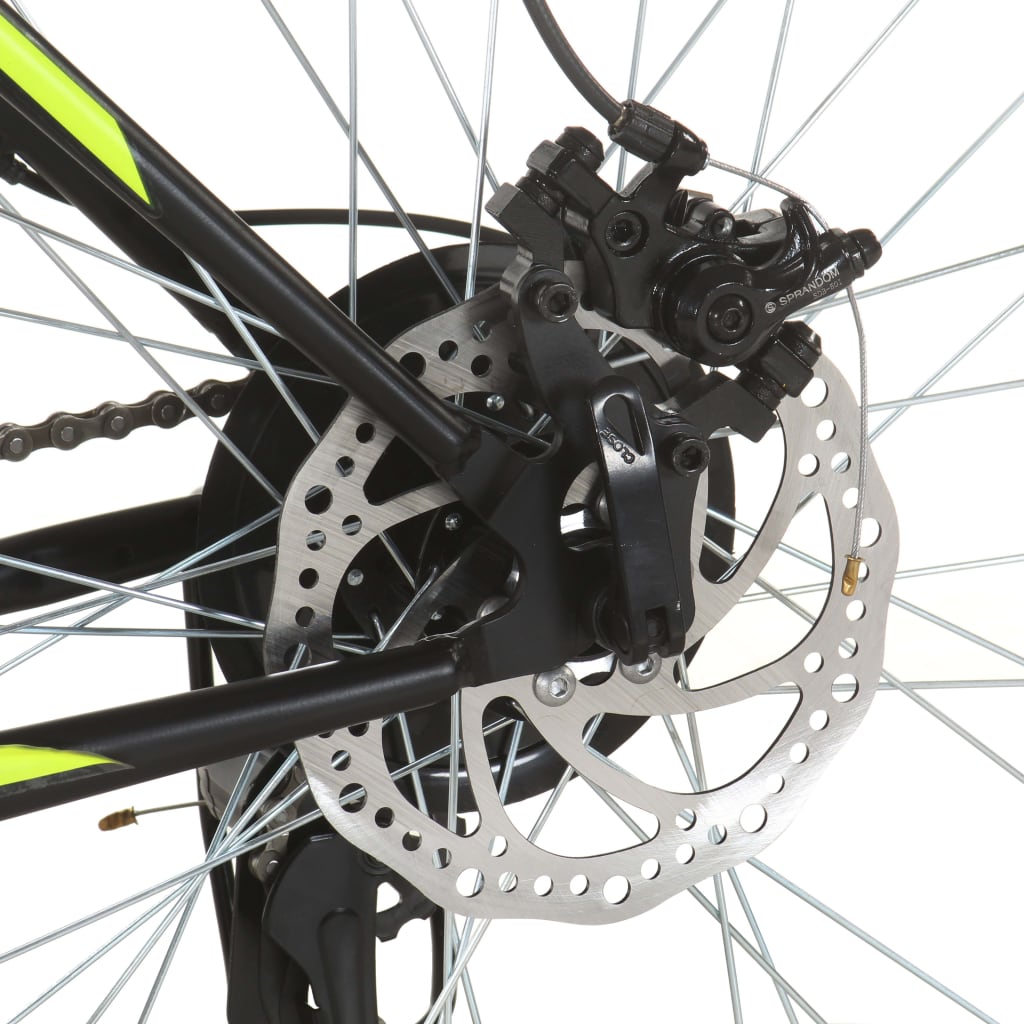 Mountainbike 21 Versnellingen 27,5 Inch Wiel 38 Cm Frame Zwart