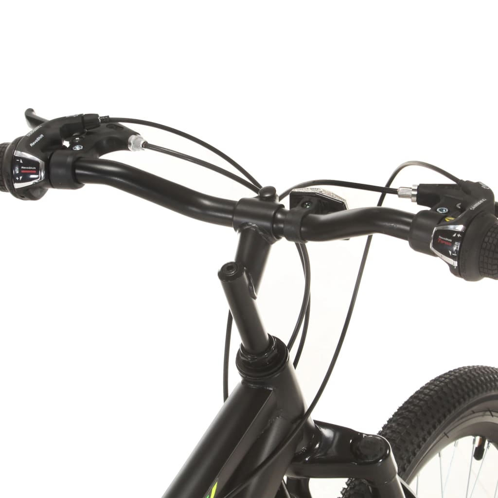 Mountainbike 21 Versnellingen 27,5 In Wielen 42 Cm Frame Zwart