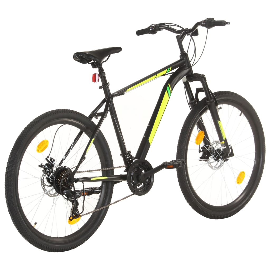 Mountainbike 21 Versnellingen 27,5 In Wielen 50 Cm Frame Zwart