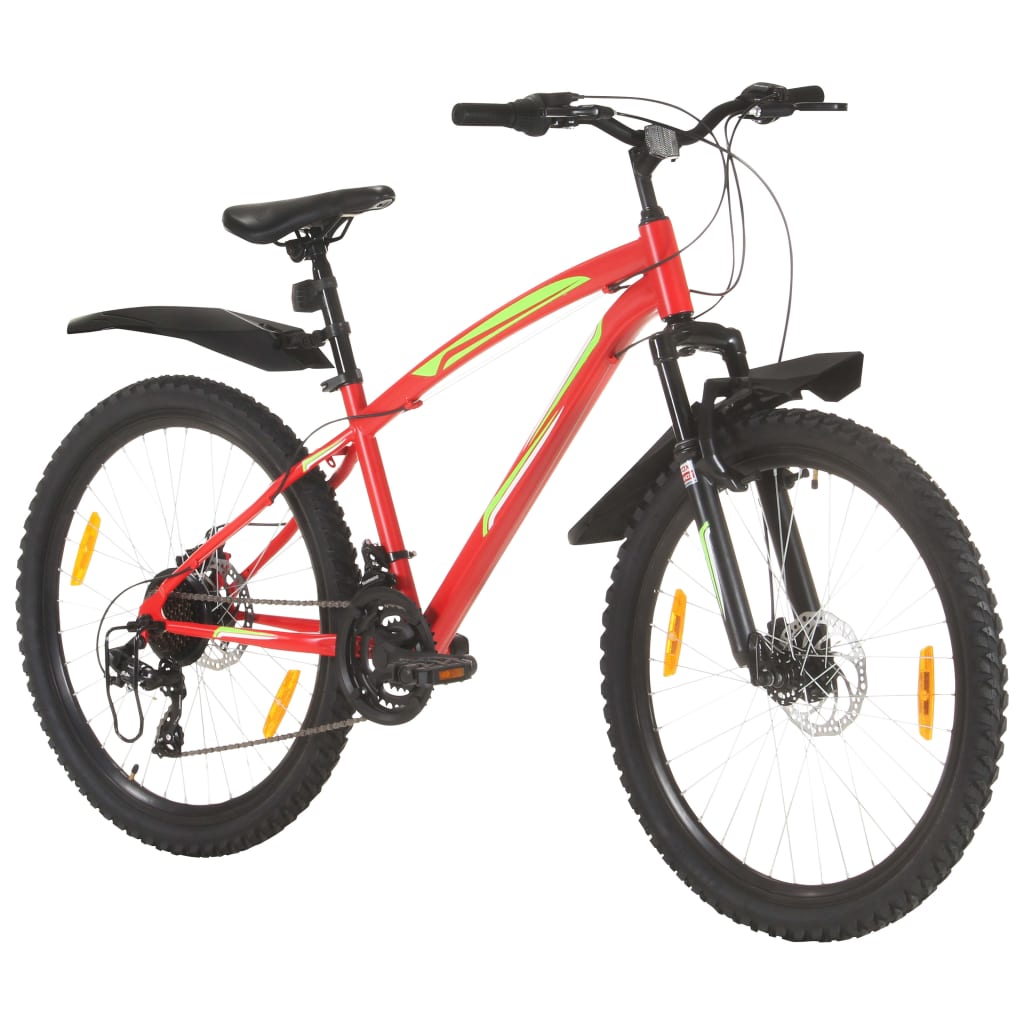 Mountainbike 21 Versnellingen 26 Inch Wielen 42 Cm Rood