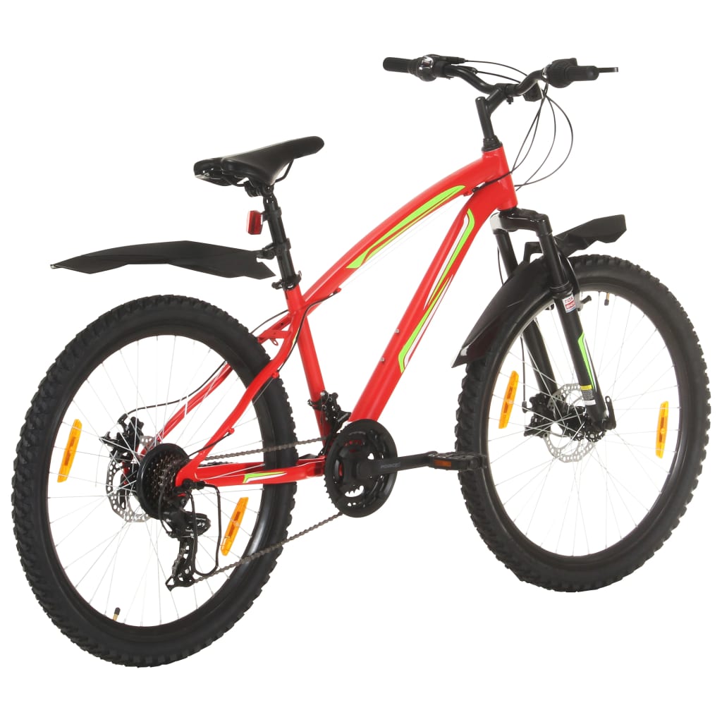 Mountainbike 21 Versnellingen 26 Inch Wielen 42 Cm Rood