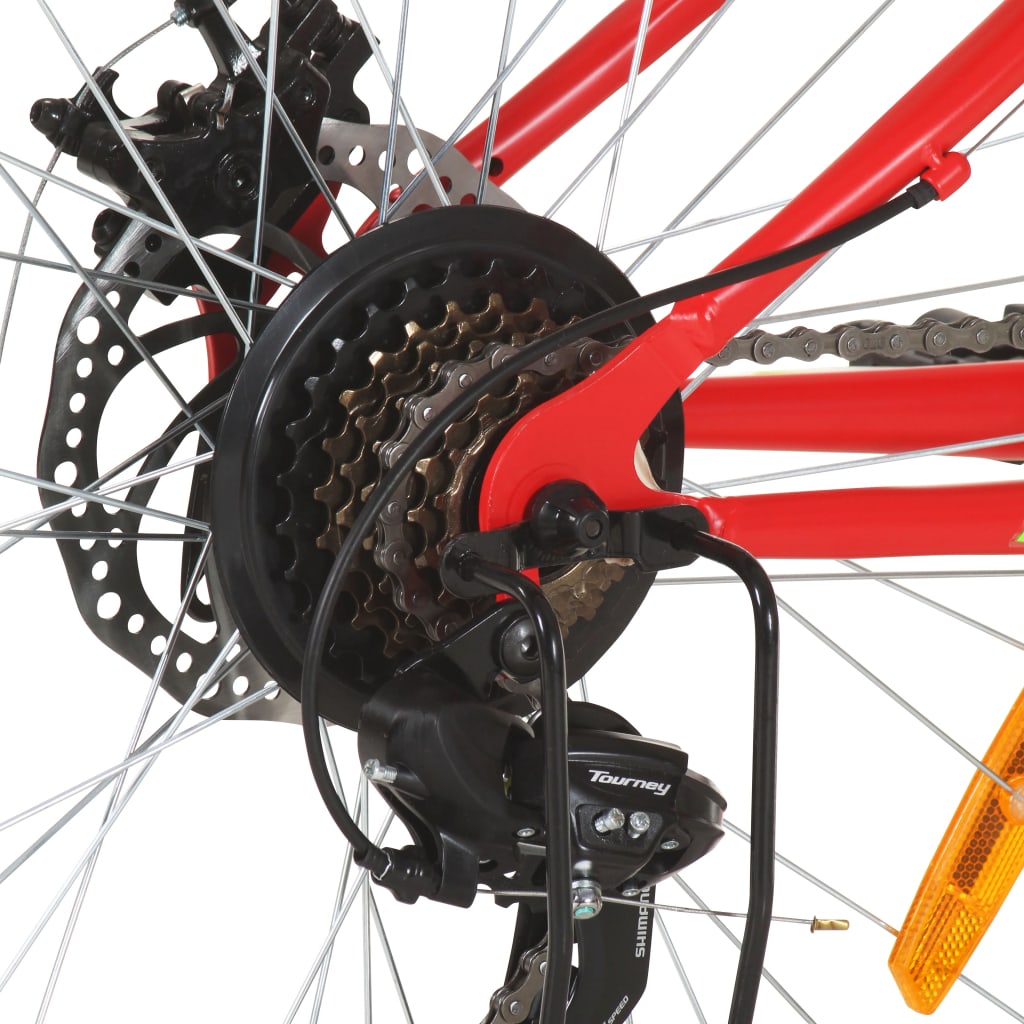 Mountainbike 21 Versnellingen 26 Inch Wielen 42 Cm Rood