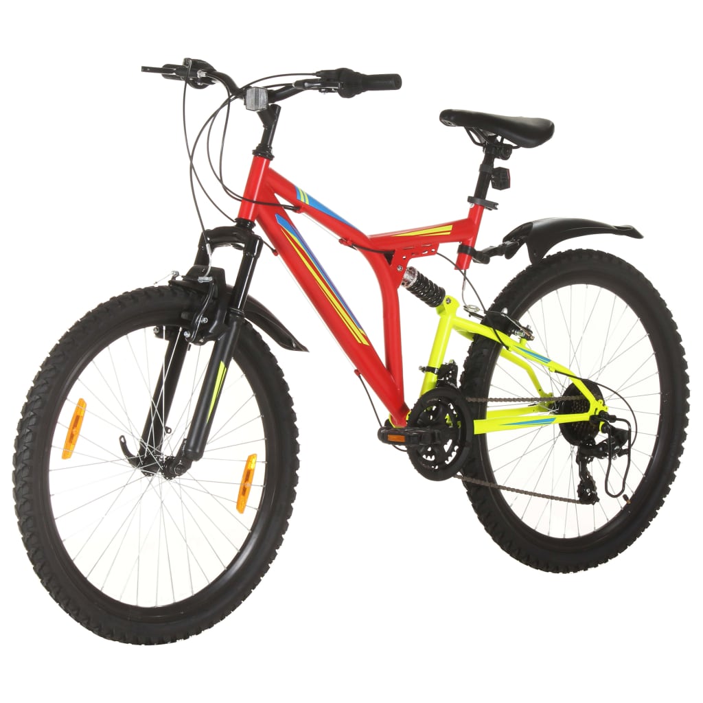 Mountainbike 21 Versnellingen 26 Inch Wielen 49 Cm Rood