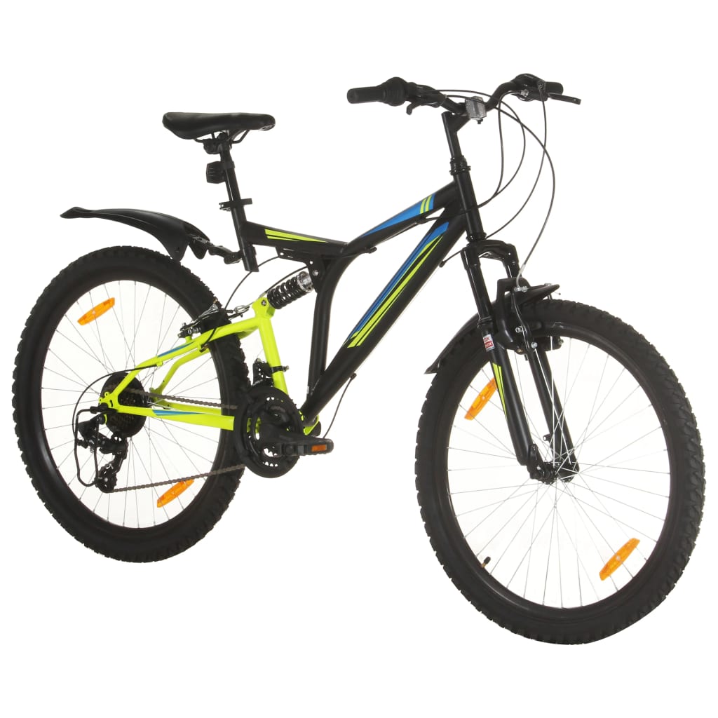 Mountainbike 21 Versnellingen 26 Inch Wielen 49 Cm Zwart