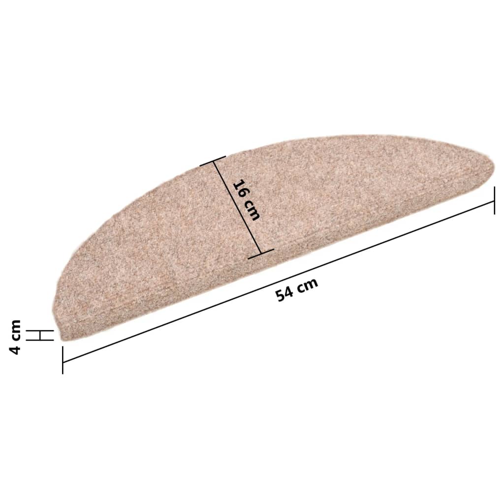 Trapmatten Zelfklevend 5 St 56X17X3 Cm Naaldvilt Bruin