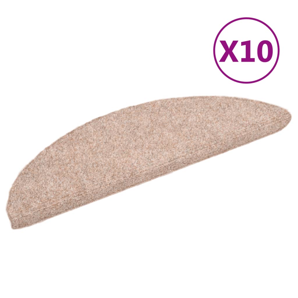 Trapmatten Zelfklevend 10 St 56X17X3 Cm Naaldvilt Bruin