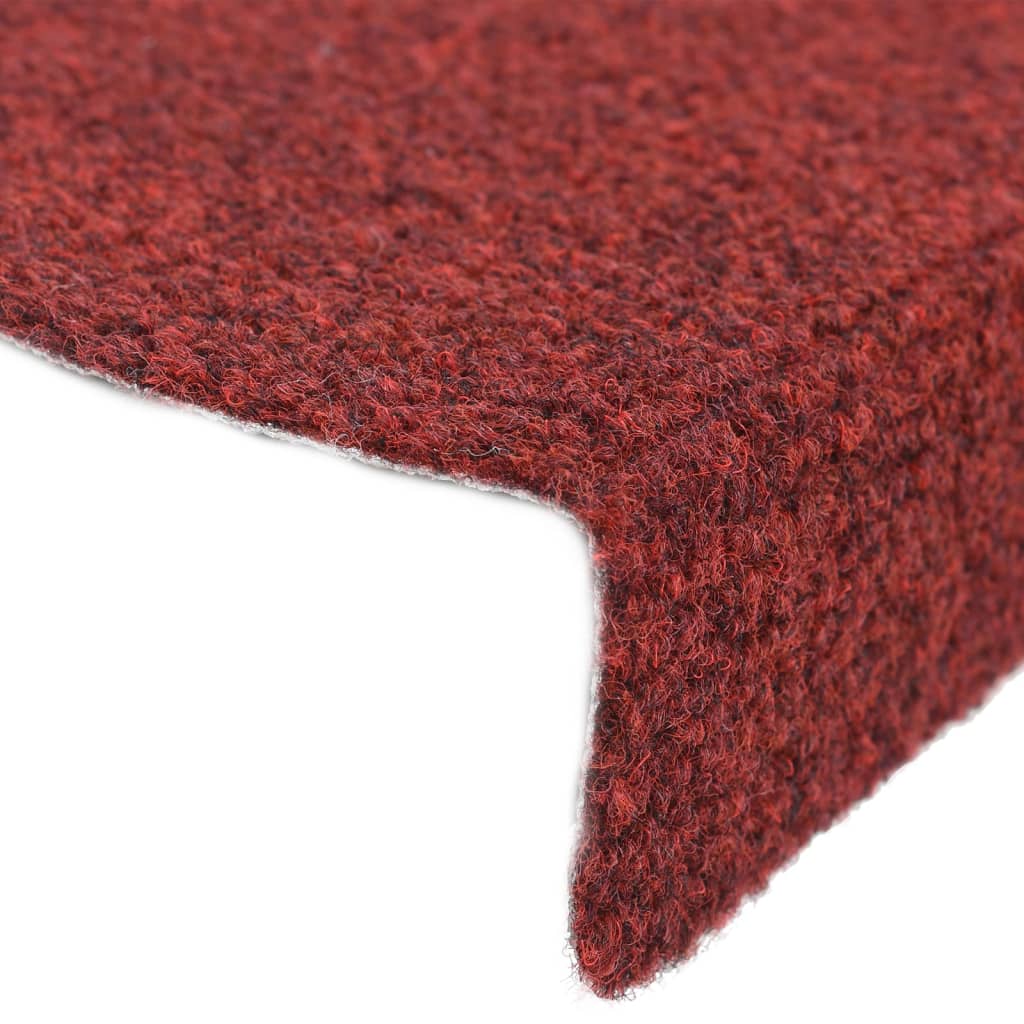 Trapmatten Zelfklevend 10 St 56X17X3 Cm Naaldvilt Rood