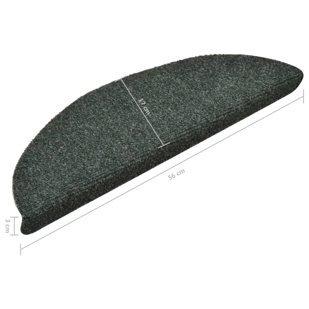 Trapmatten Zelfklevend 5 St 56X17X3 Cm Naaldvilt Groen