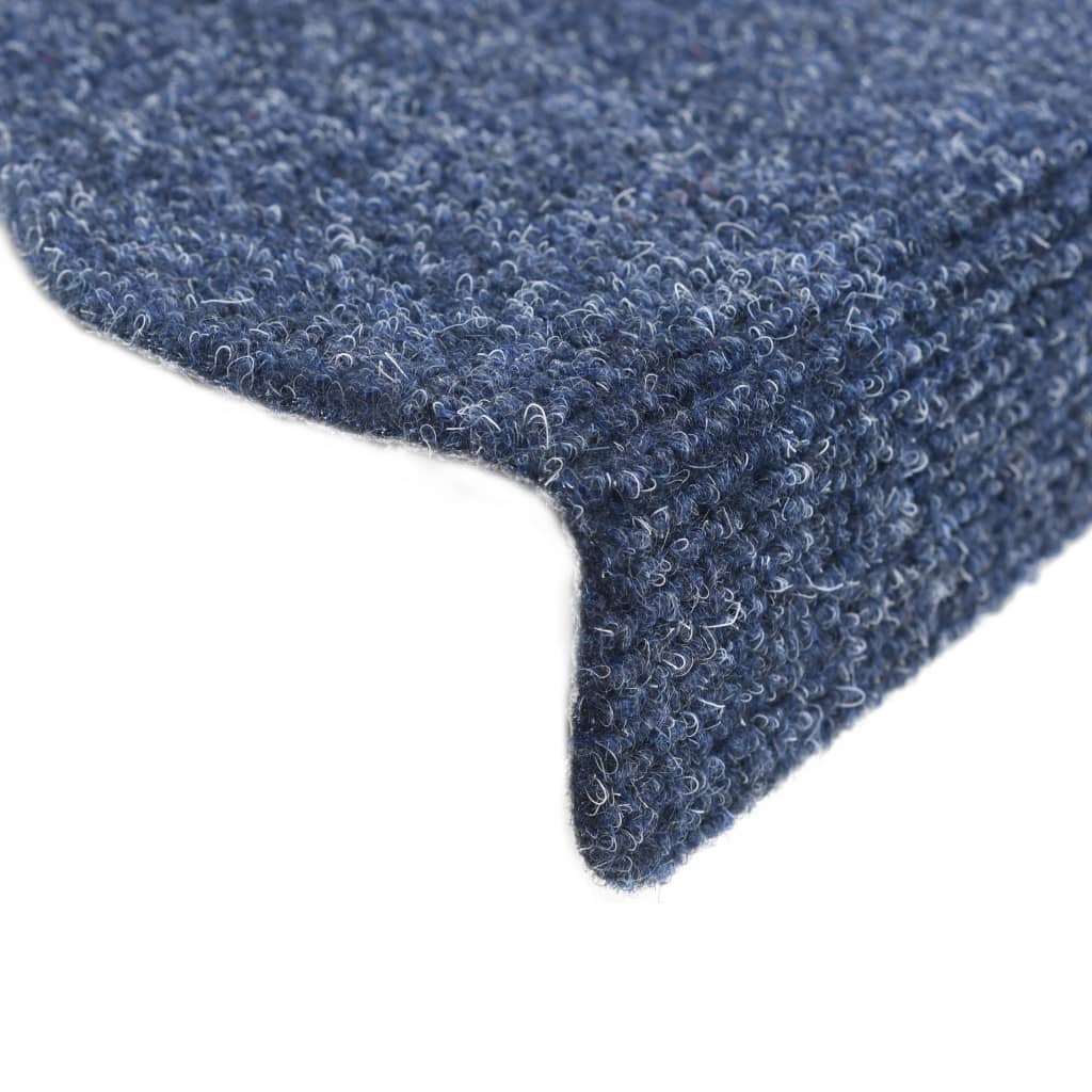 Trapmatten Zelfklevend 10 St 65X21X4 Cm Naaldvilt Blauw