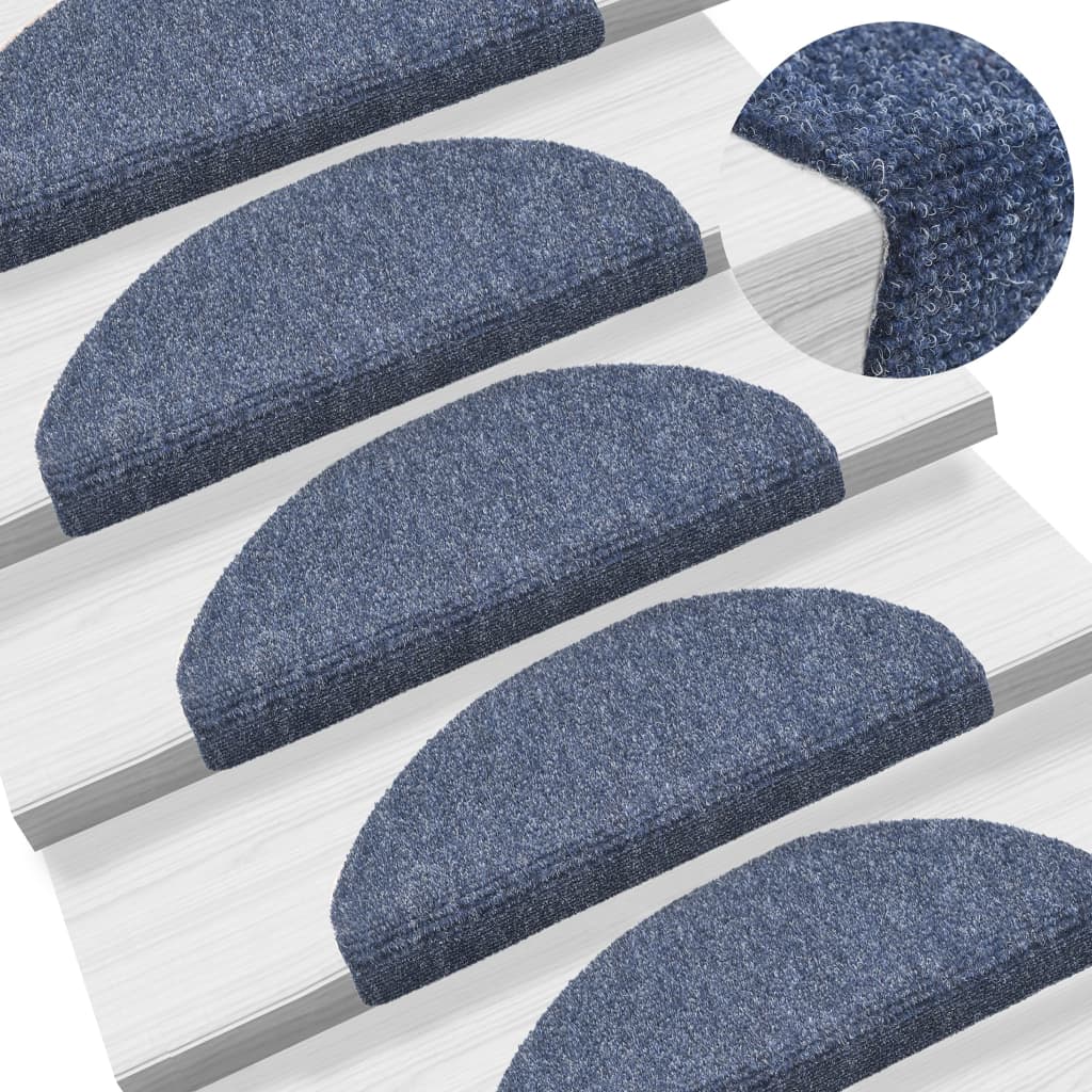 Trapmatten Zelfklevend 10 St 65X21X4 Cm Naaldvilt Blauw