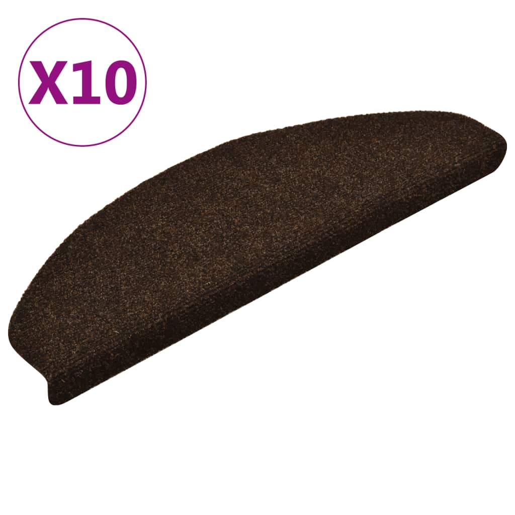 Trapmatten Zelfklevend 10 St 65X21X4 Cm Naaldvilt Bruin