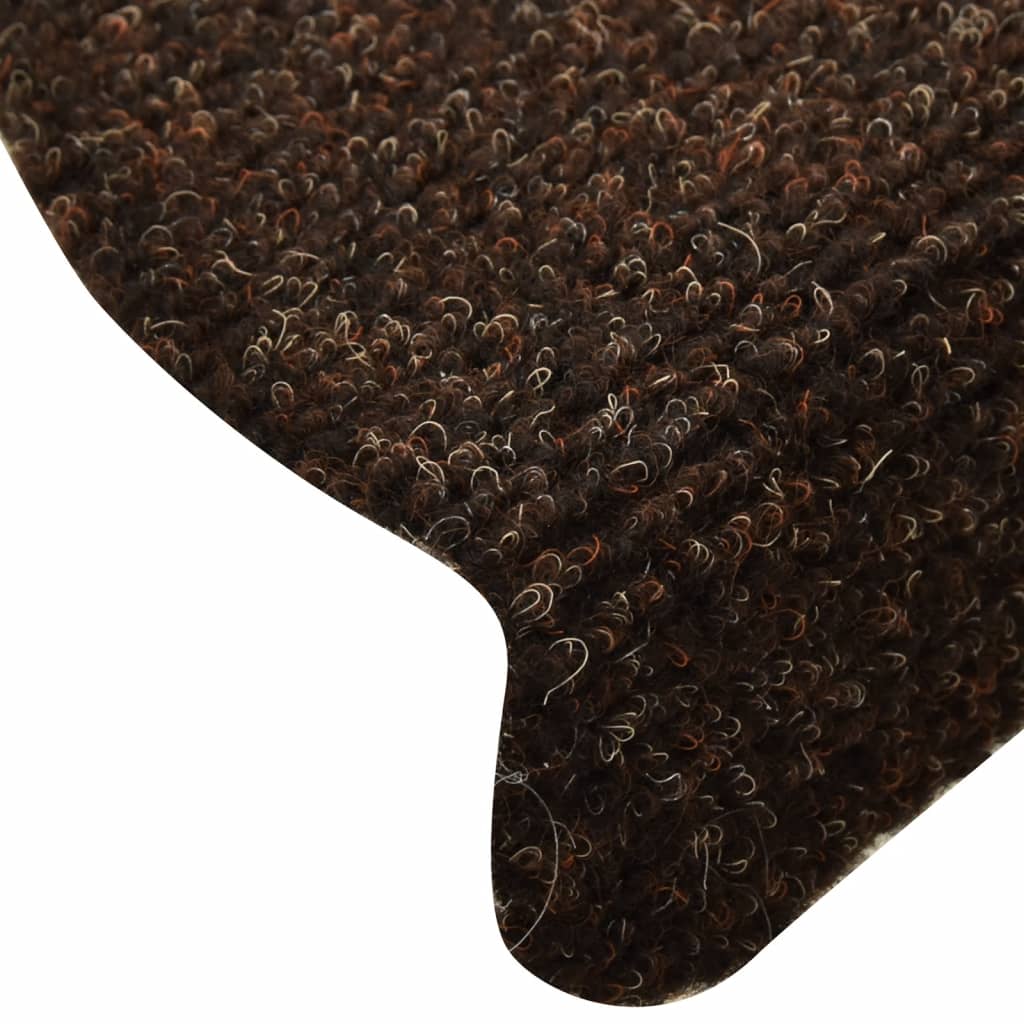 Trapmatten Zelfklevend 10 St 65X21X4 Cm Naaldvilt Bruin