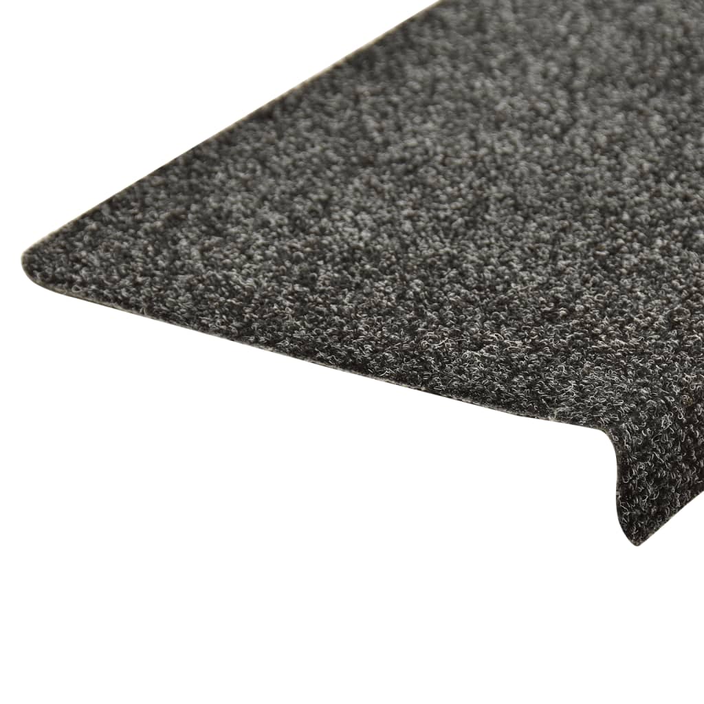 Trapmatten 10 St 65X25 Cm Naaldvilt Grijs
