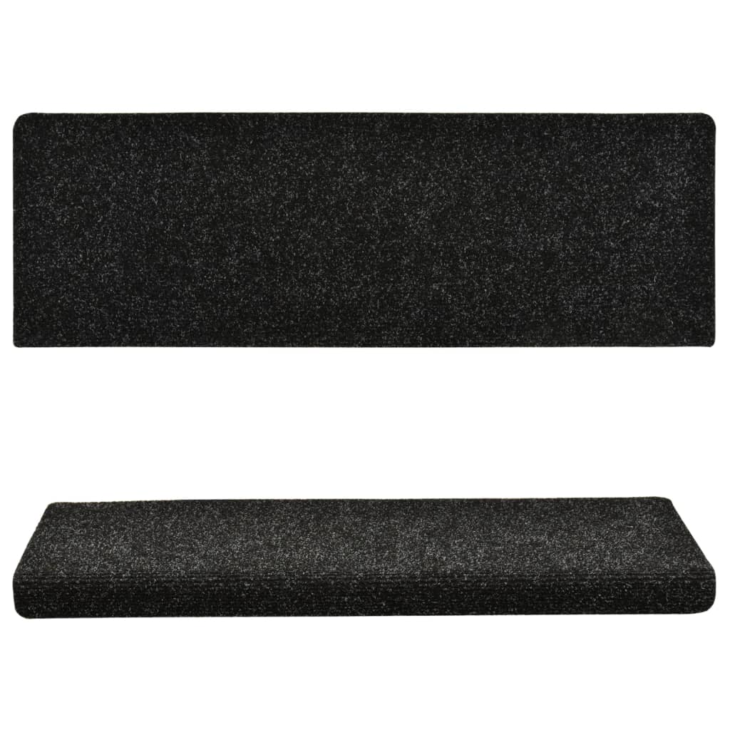 Trapmatten 5 St 65X25 Cm Naaldvilt Zwart