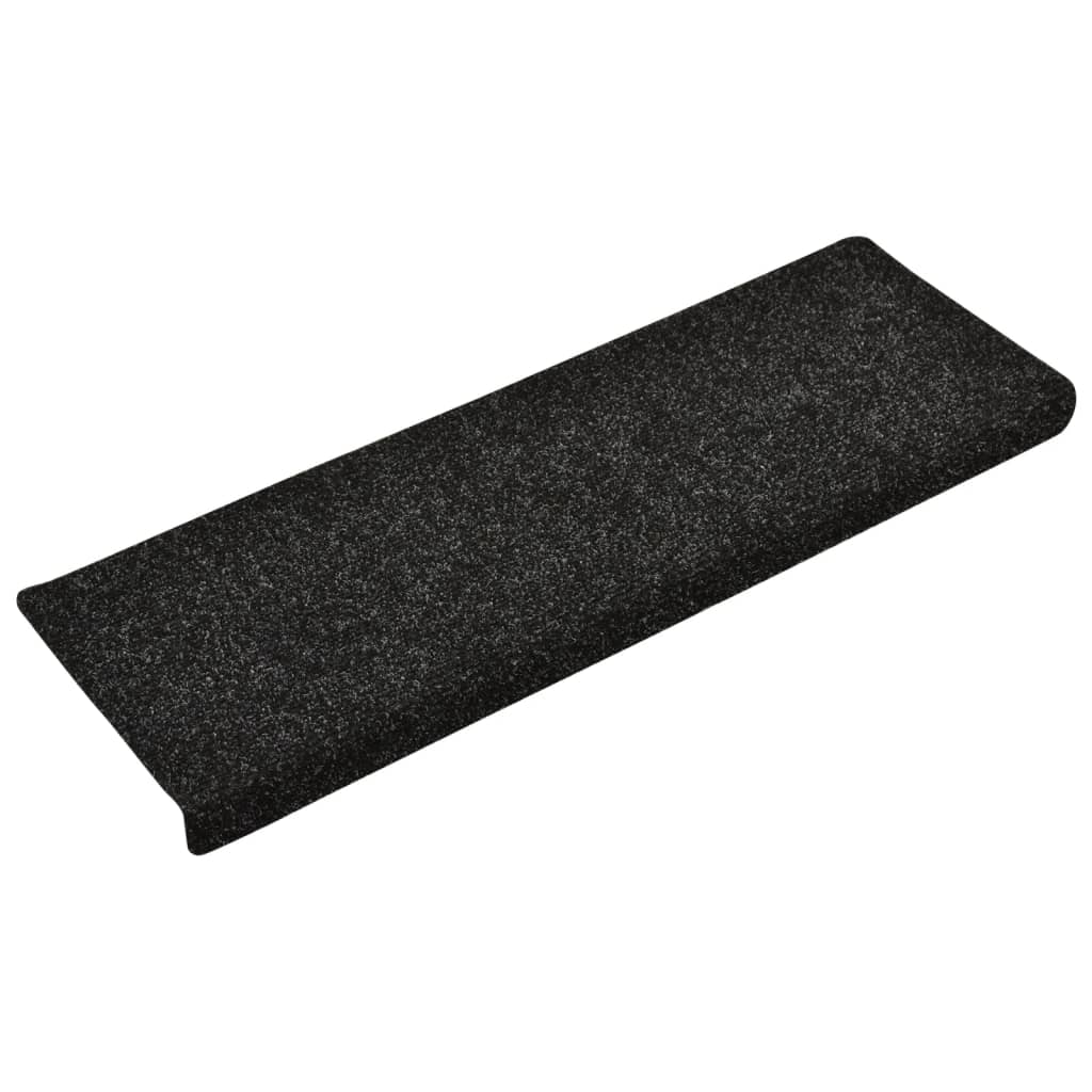 Trapmatten 10 St 65X25 Cm Naaldvilt Zwart
