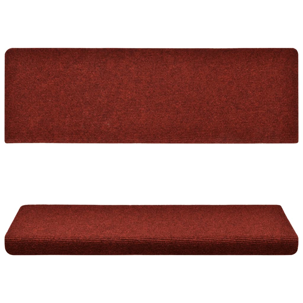 Trapmatten 5 St 65X25 Cm Naaldvilt Bordeauxrood