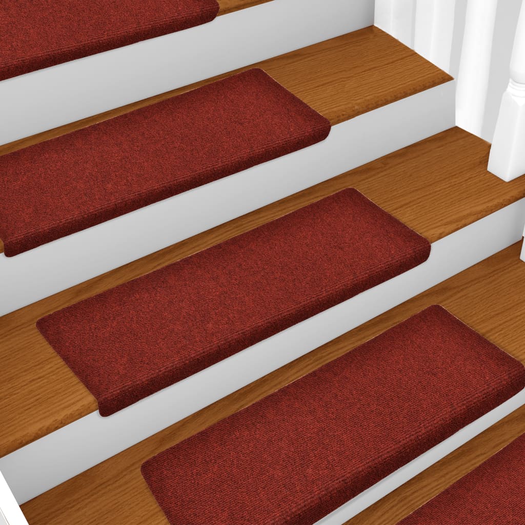 Trapmatten 5 St 65X25 Cm Naaldvilt Bordeauxrood