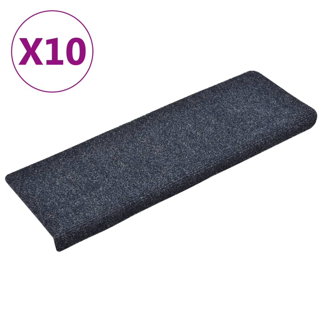 Trapmatten 10 St 65X25 Cm Naaldvilt Antracietkleurig