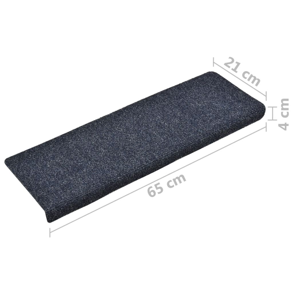 Trapmatten 10 St 65X25 Cm Naaldvilt Antracietkleurig