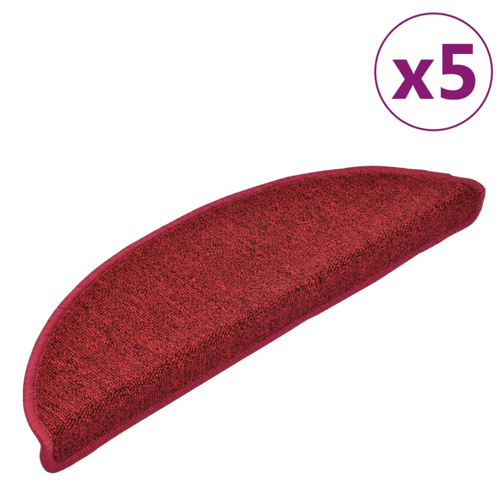 Trapmatten 5 St 56X20 Cm Bordeauxrood