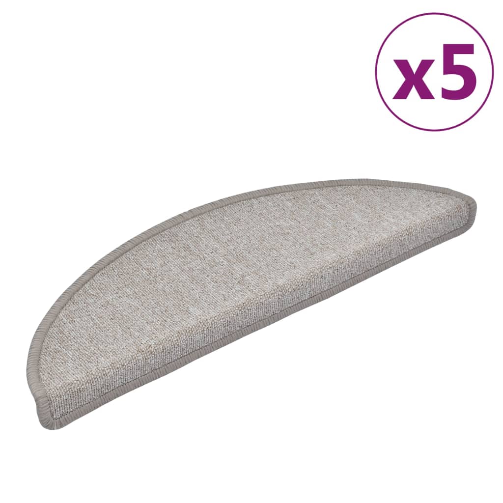 Trapmatten 5 St 56X20 Cm Taupe