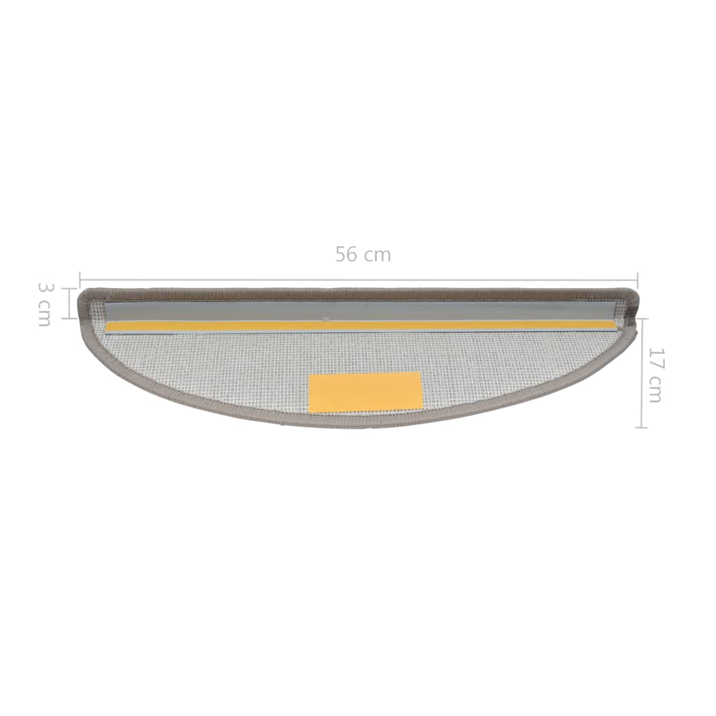 Trapmatten 10 St 56X20 Cm Taupe