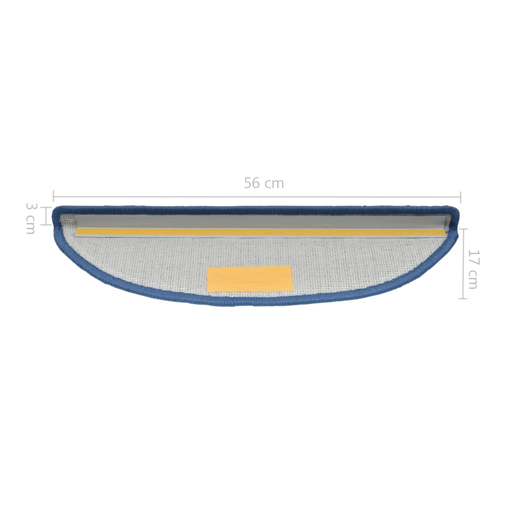 Trapmatten 5 St 56X20 Cm Blauw