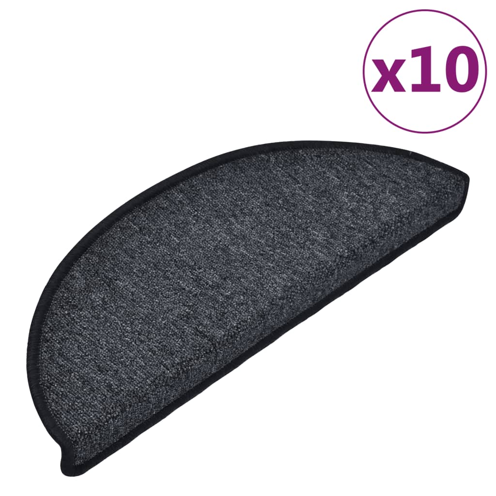 Trapmatten 10 St 65X28 Cm Antracietkleurig
