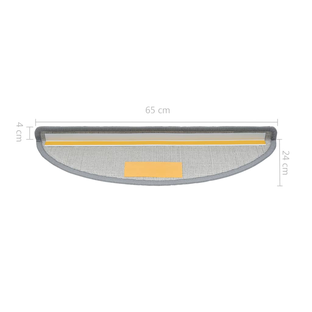 Trapmatten 5 St 65X28 Cm Lichtgrijs