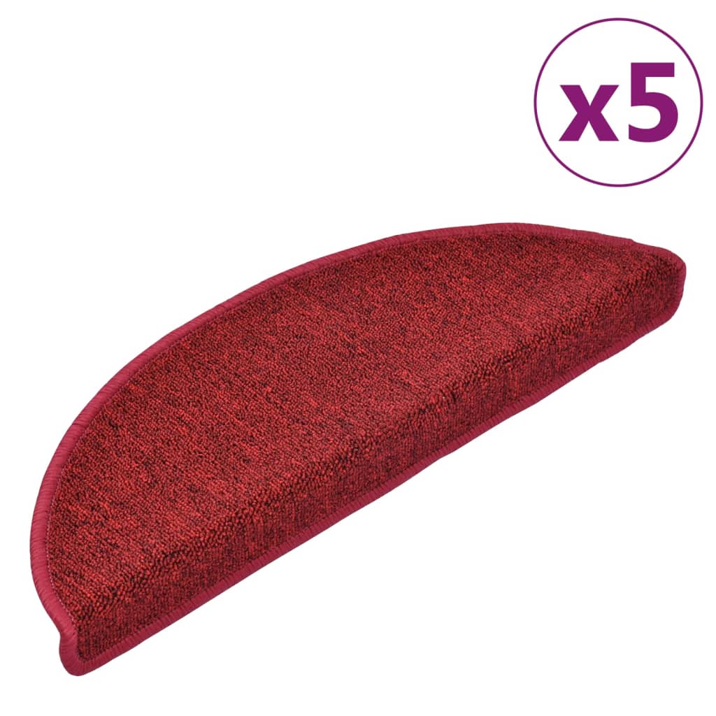 Trapmatten 5 St 65X28 Cm Bordeauxrood