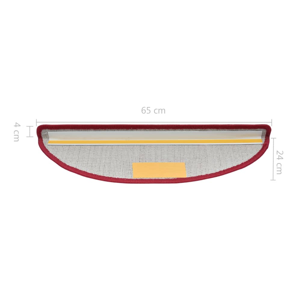Trapmatten 10 St 65X28 Cm Bordeauxrood