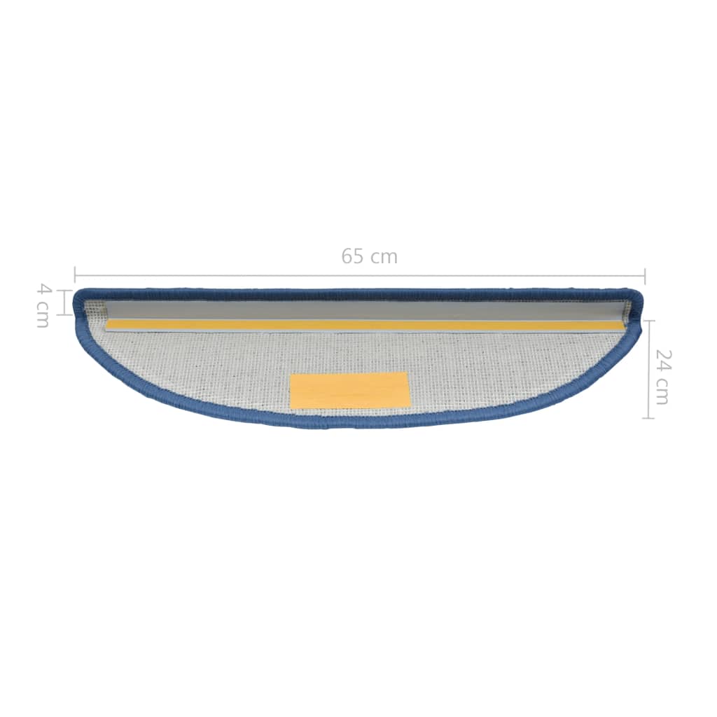 Trapmatten 5 St 65X28 Cm Blauw