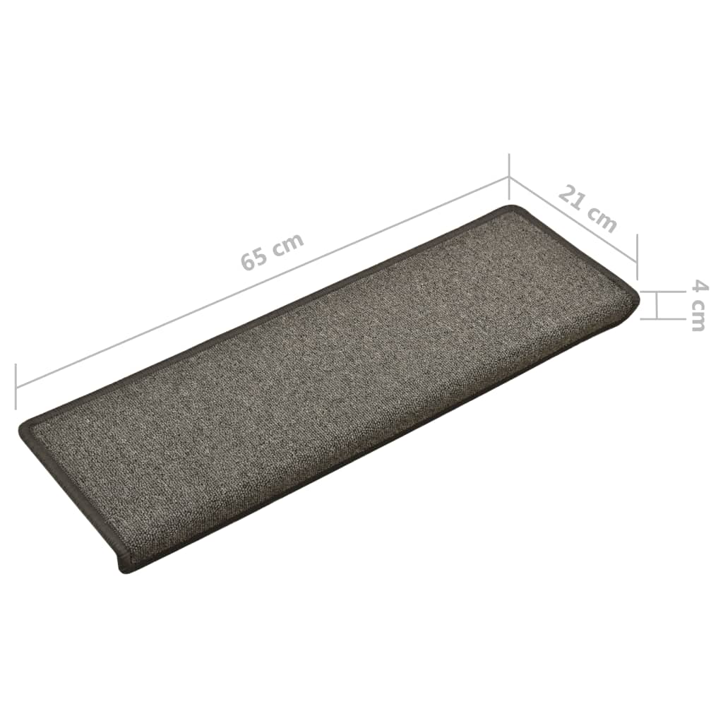 Trapmatten 5 St 65X25 Cm Donkergrijs