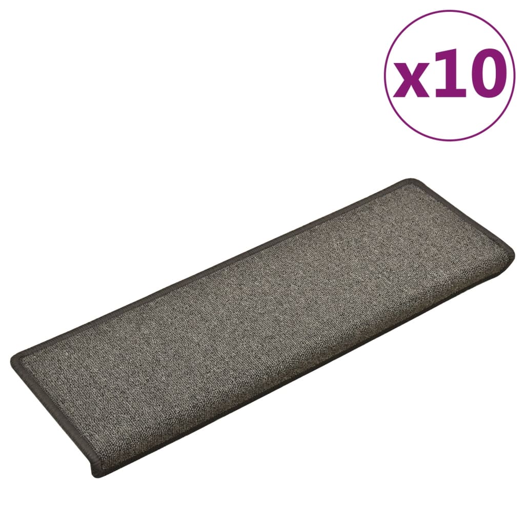 Trapmatten 10 St 65X25 Cm Donkergrijs