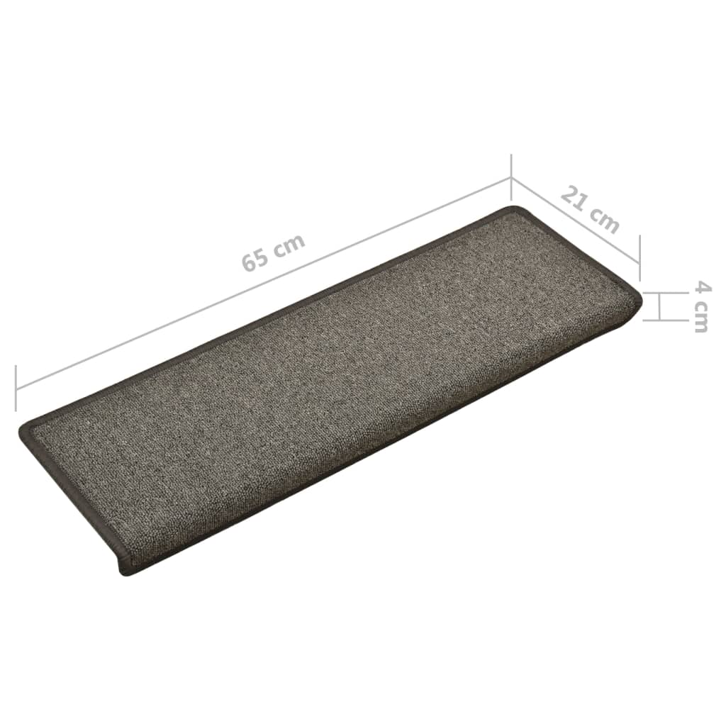 Trapmatten 10 St 65X25 Cm Donkergrijs