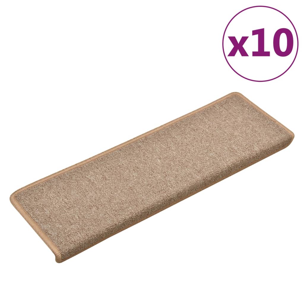 Trapmatten 10 St 65X25 Cm Lichtbruin