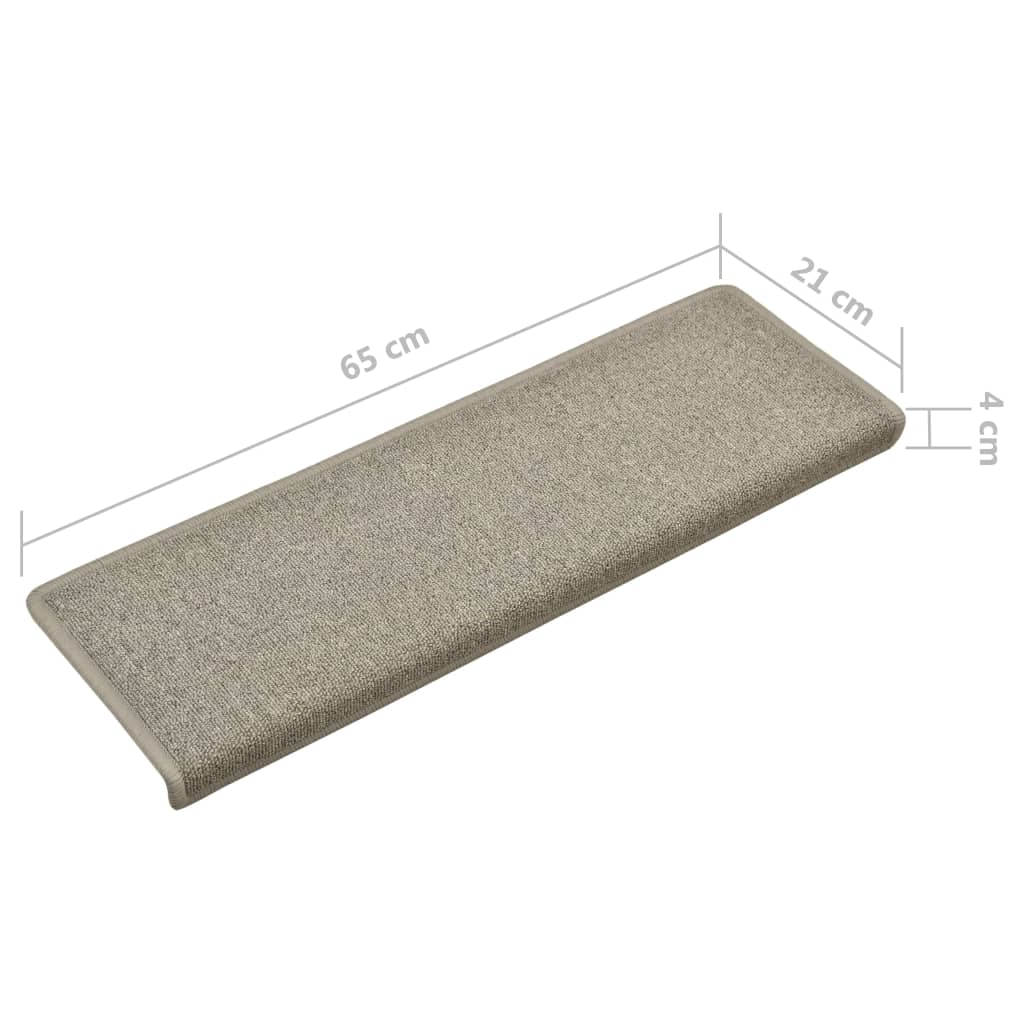 Trapmatten 5 St 65X25 Cm Lichtgrijs