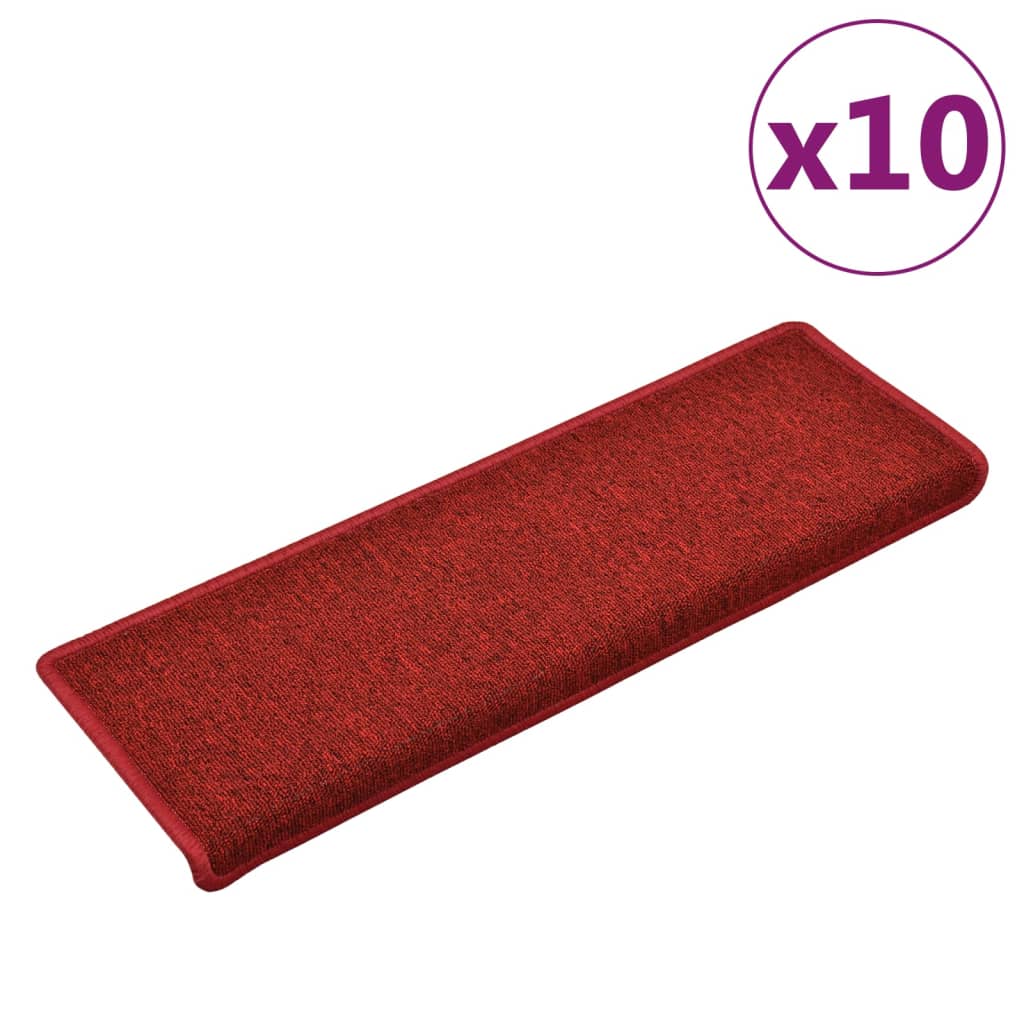 Trapmatten 10 St 65X25 Cm Rood