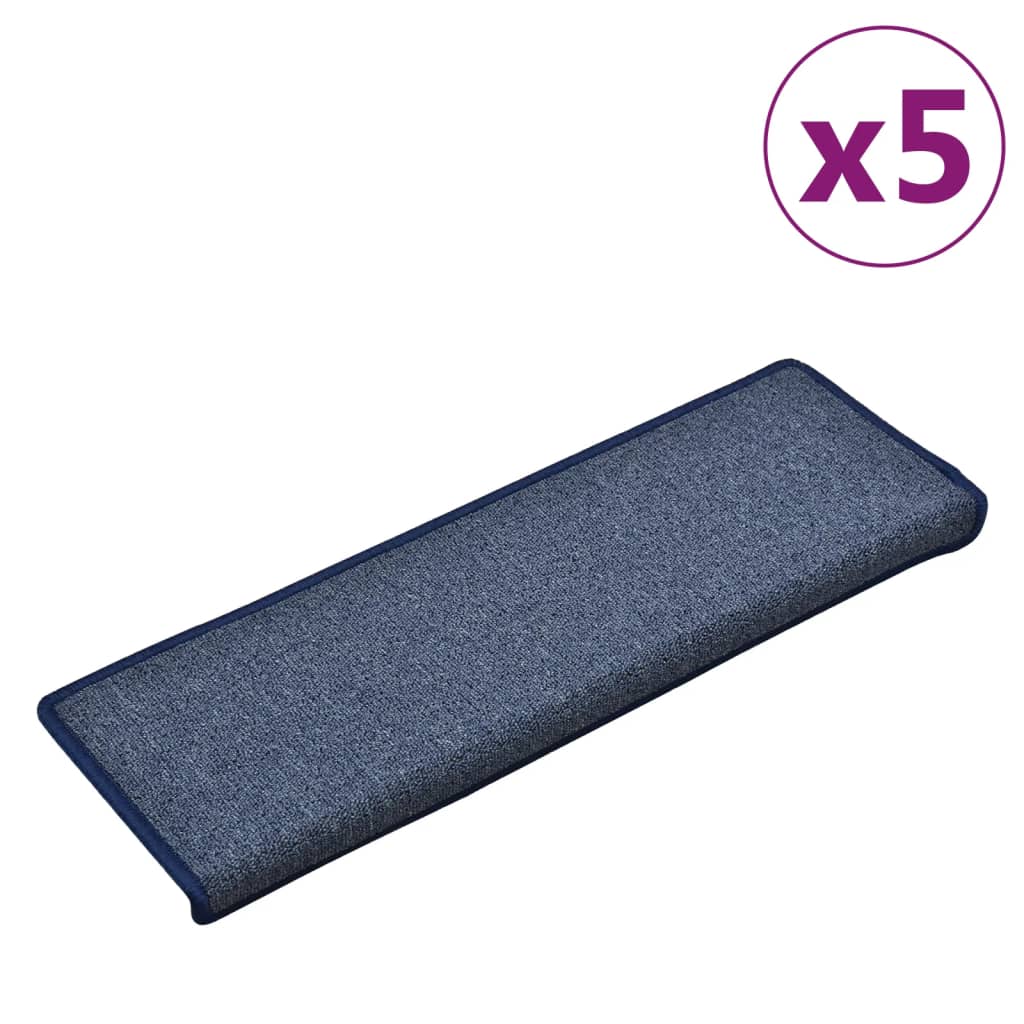 Trapmatten 5 St 65X25 Cm Blauw