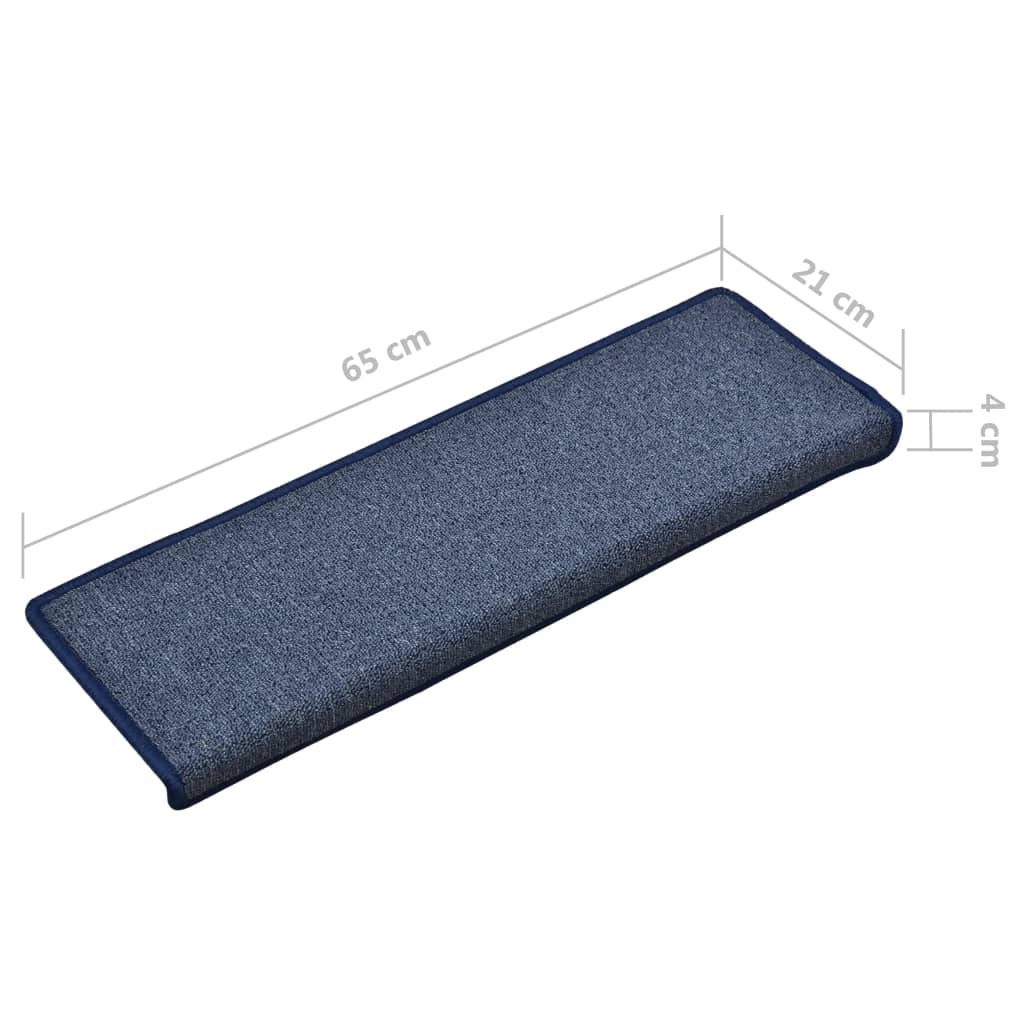 Trapmatten 5 St 65X25 Cm Blauw