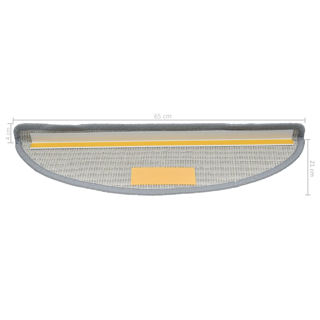 Trapmatten 10 St 65X25 Cm Grijs